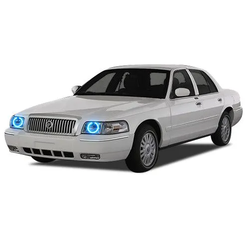 Mercury Grand Marquis 2006-2011 Blue LED Halo Headlight Kit